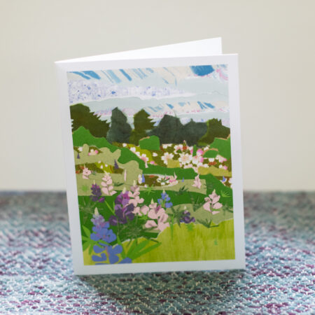 Lupins Greeting Card