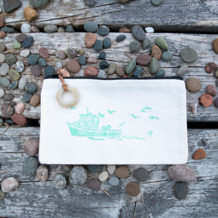 Fishing Boat Zippered Pouch