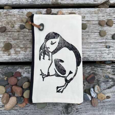 Puffin Zippered Pouch